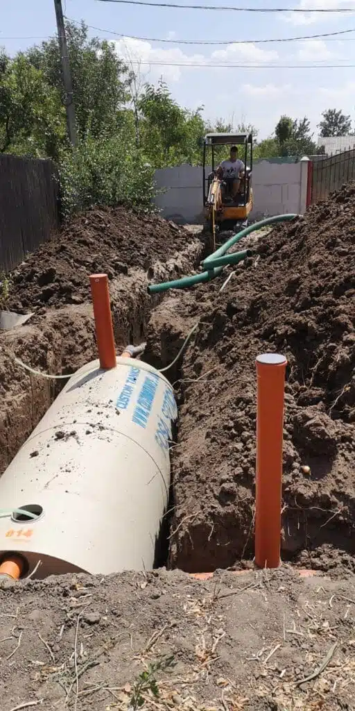 Montaj fosă 4000 litri slatina