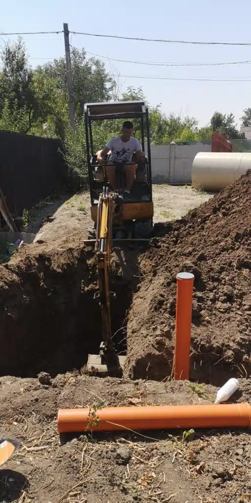 Montaj fosă 4000 litri slatina