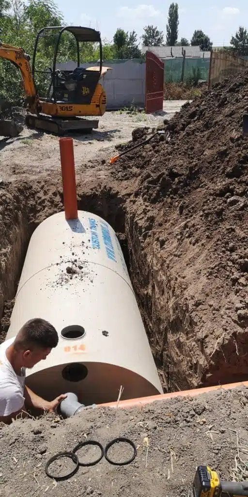 Montaj fosă 4000 litri slatina