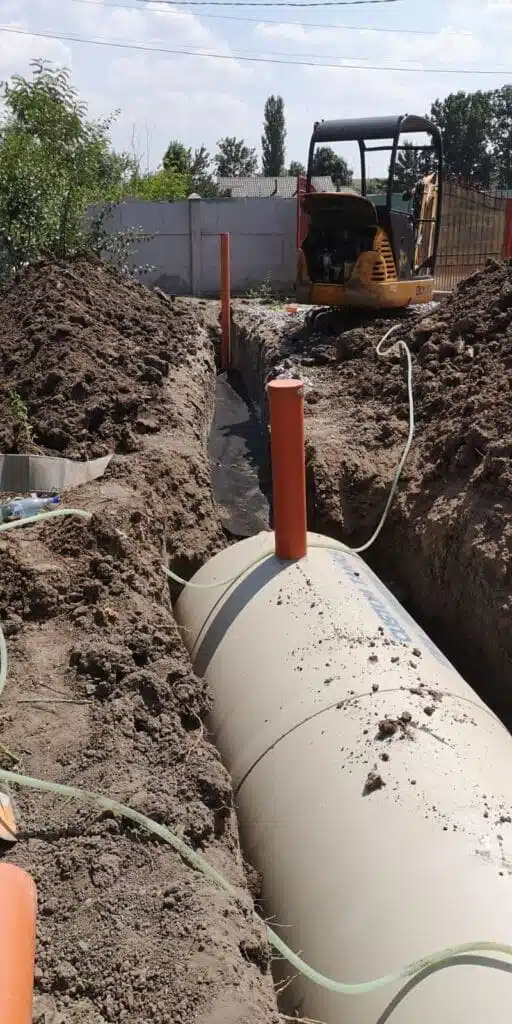 Montaj fosă 4000 litri slatina