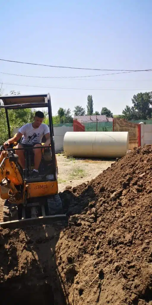 Montaj fosă 4000 litri slatina