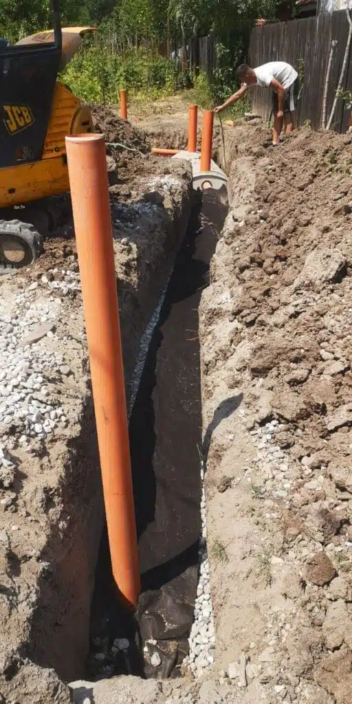 Montaj fosă 4000 litri slatina